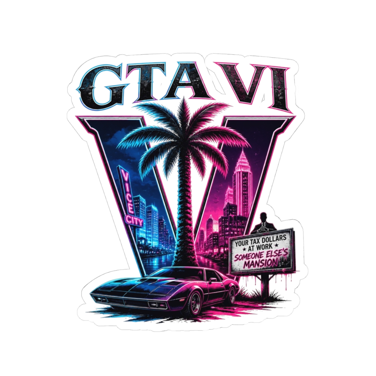 GTA VI "GTA VI" Sticker